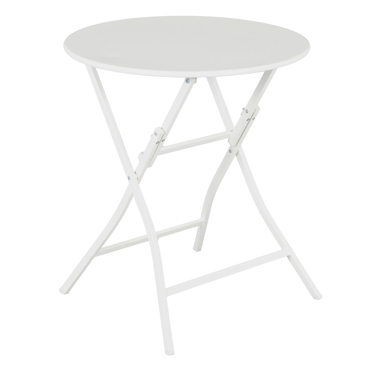 Providence Metal Patio Folding Table White At Home