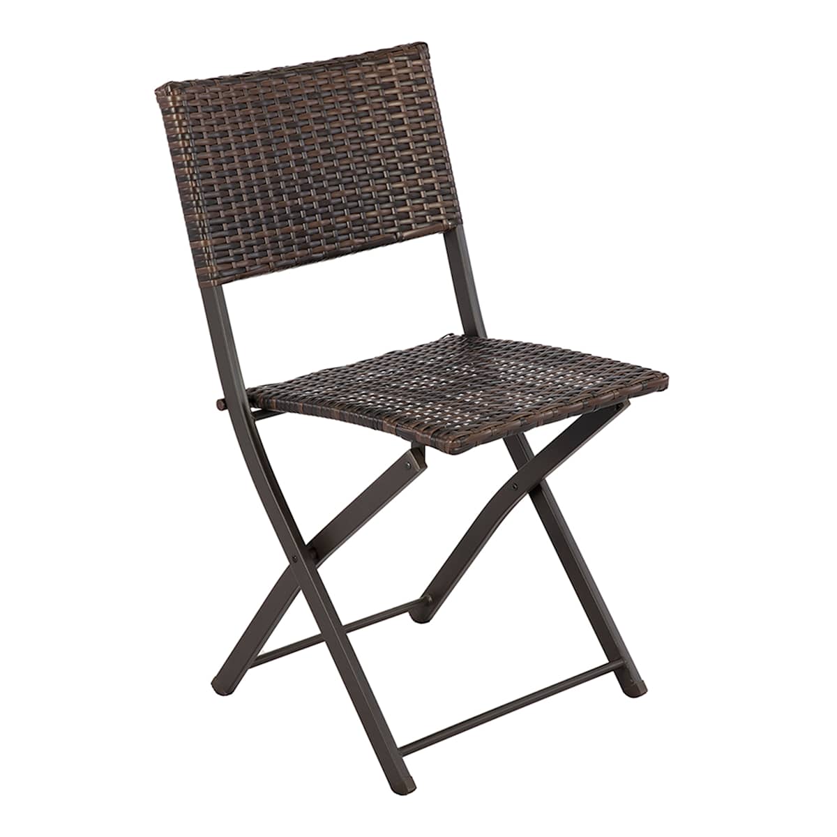 Found Fable Wicker Patio Folding Chair Brown