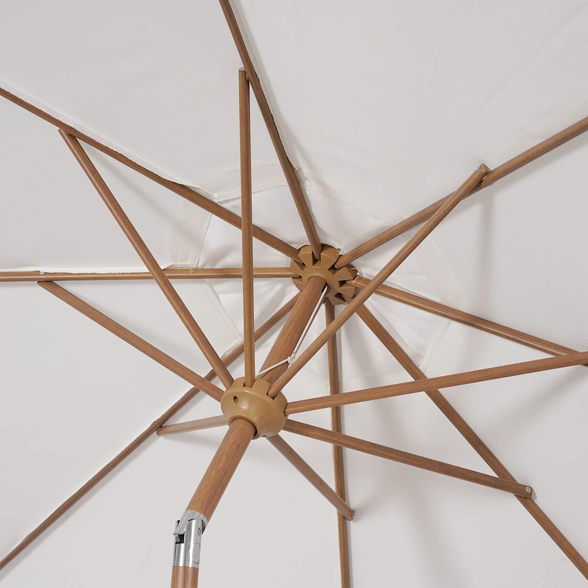 cream patio umbrella