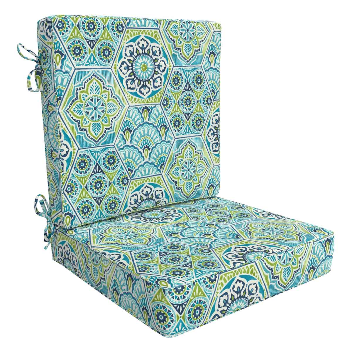 Teal patio chair cushions on sale