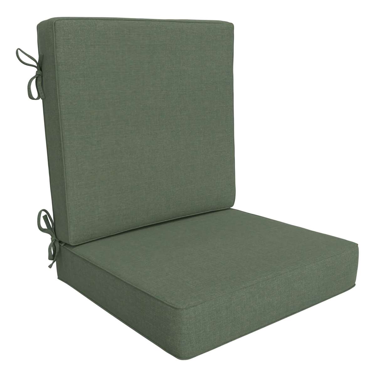 Honeybloom 2 Piece Endive Green Premium Outdoor Deep Seat Cushion Set