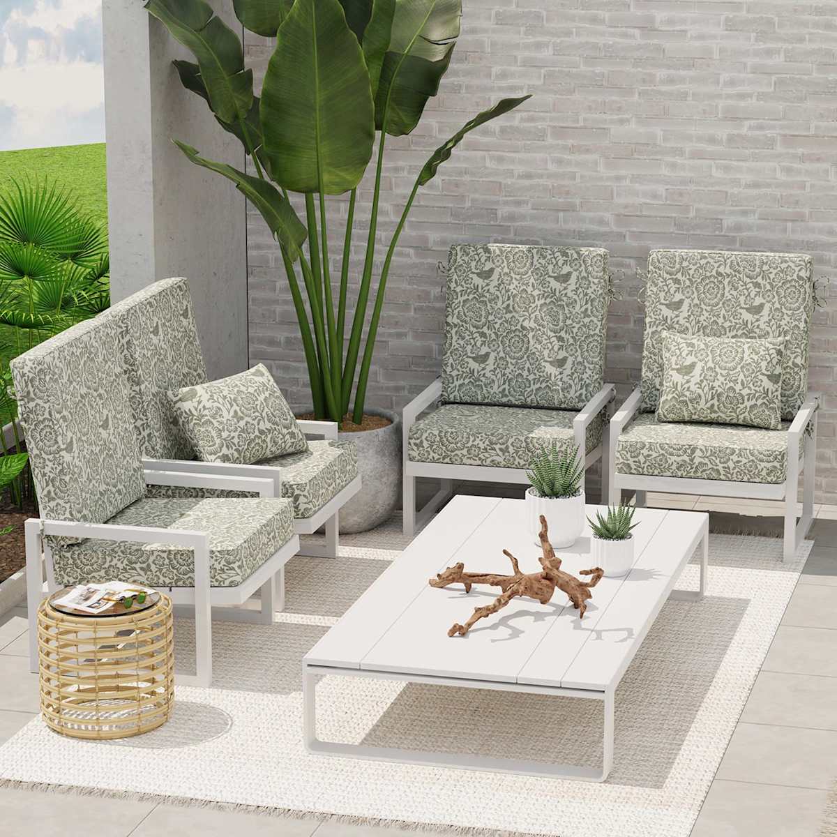 Outdoor deep cushion set shop
