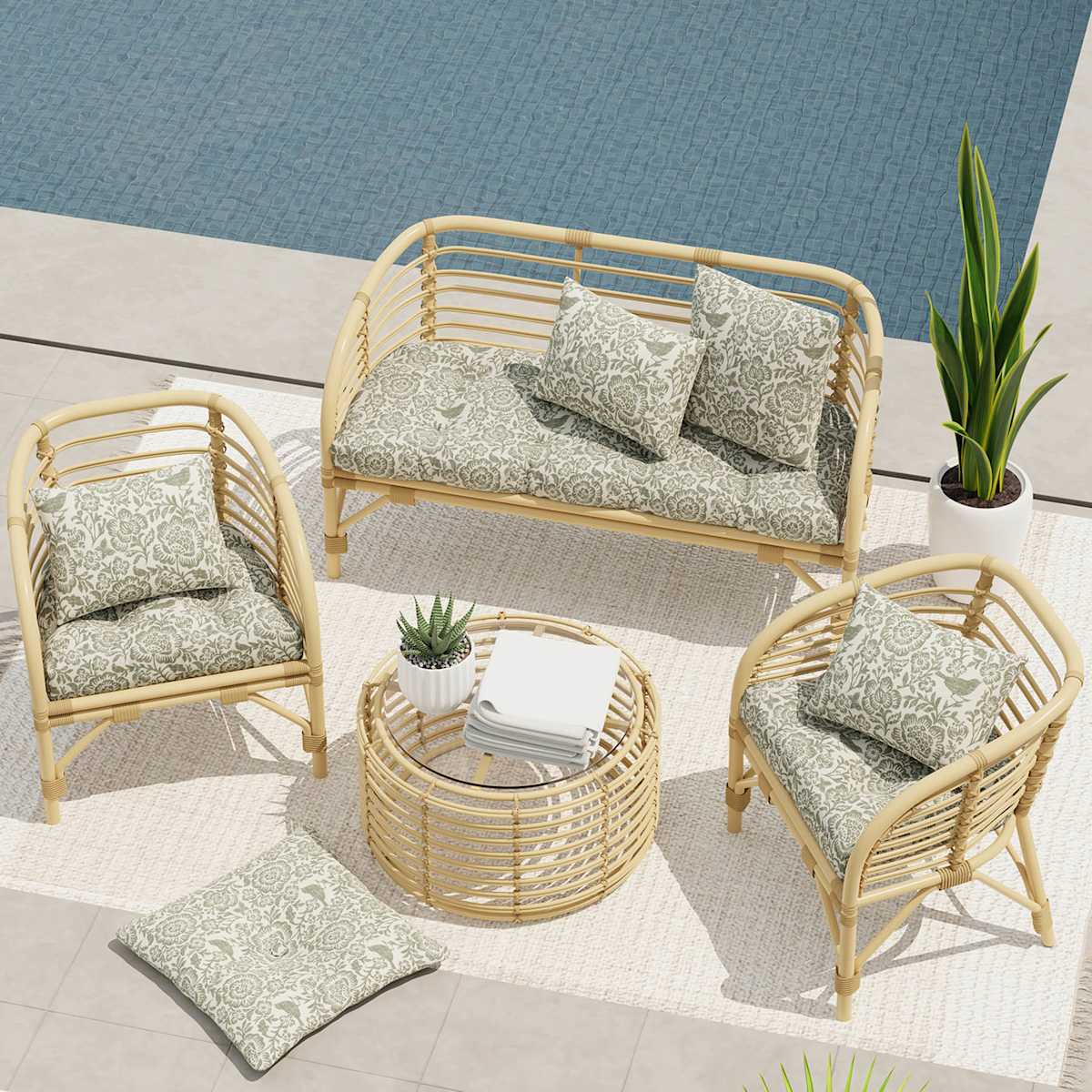 Outdoor wicker cushions sale sales