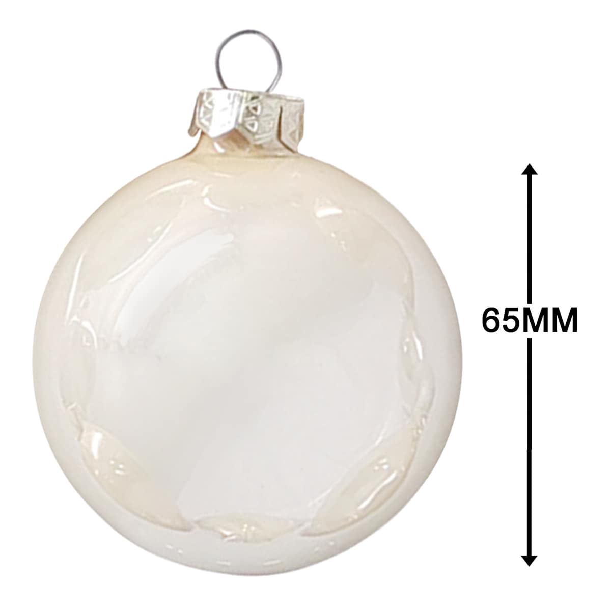 White glass christmas bulbs sale