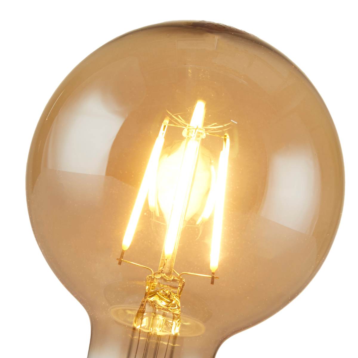 1-Pack Smoke Edison Round Bulb