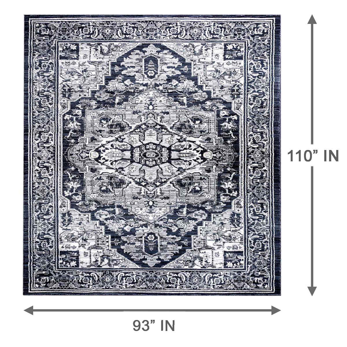Caprice Vintage Navy Blue Area Rug, 7x10 | At Home