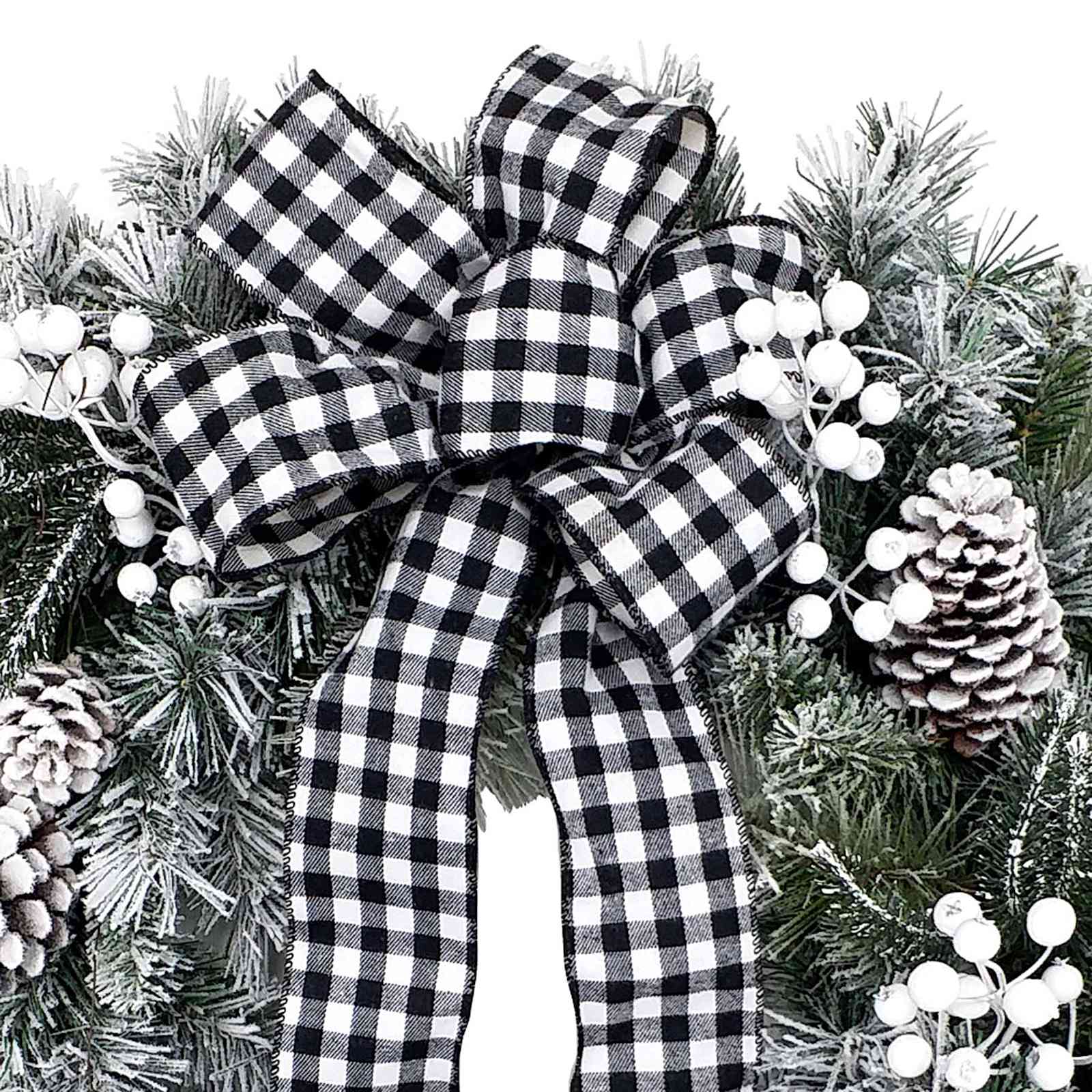 Flocked Berry & Pinecone Wreath, 30"