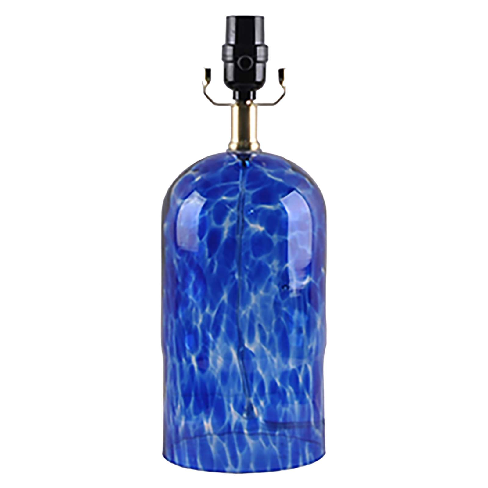 Tracey Boyd Blue Confetti Glass Accent Lamp Base, 13"