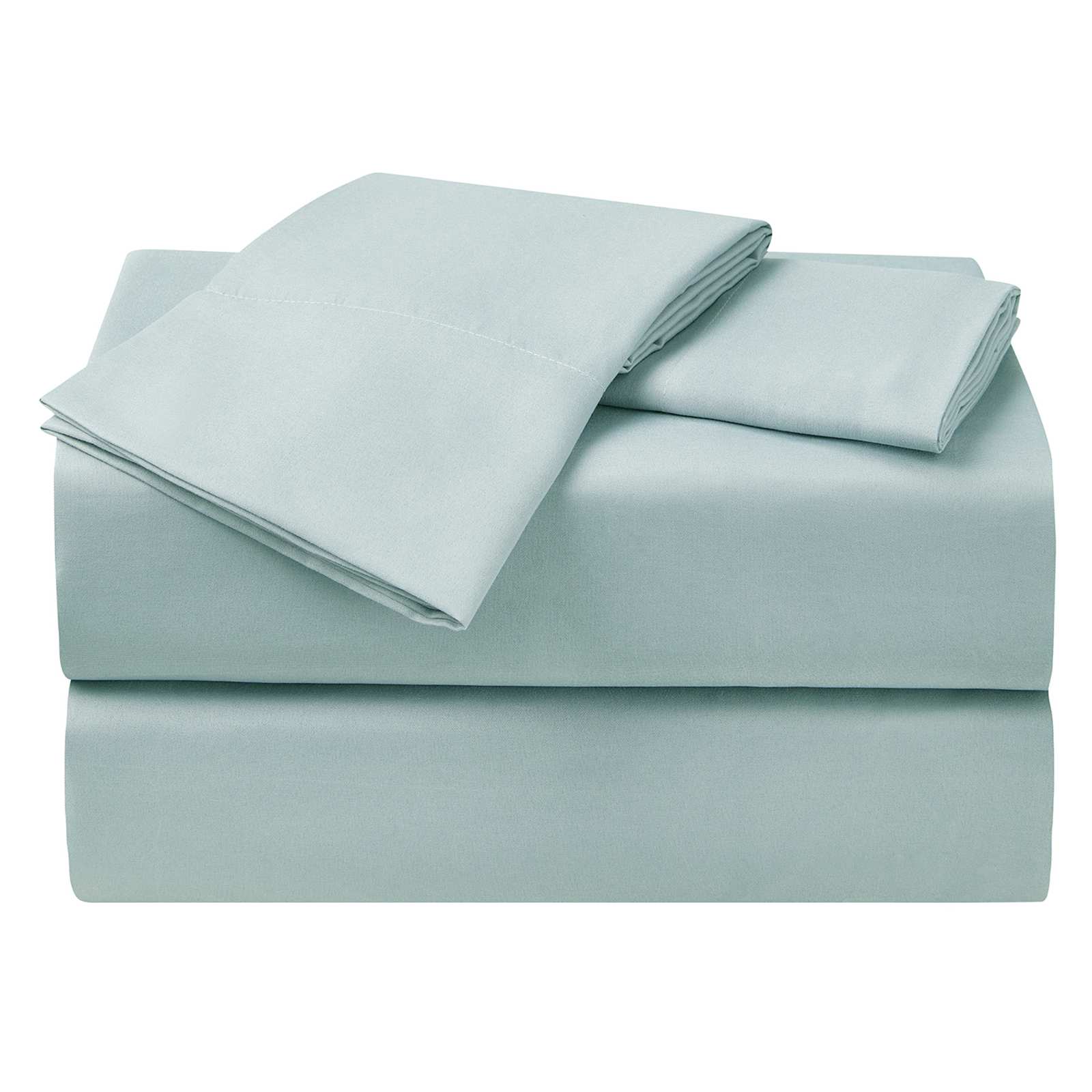 4Piece Blue Antimicrobial Cooling Microfiber Sheet Set, Queen