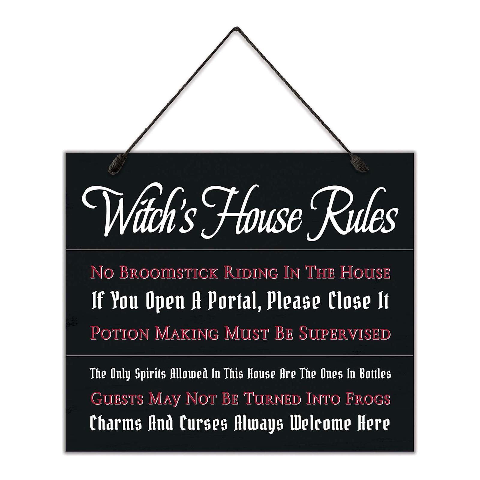 Witch House Rules Decor At Home