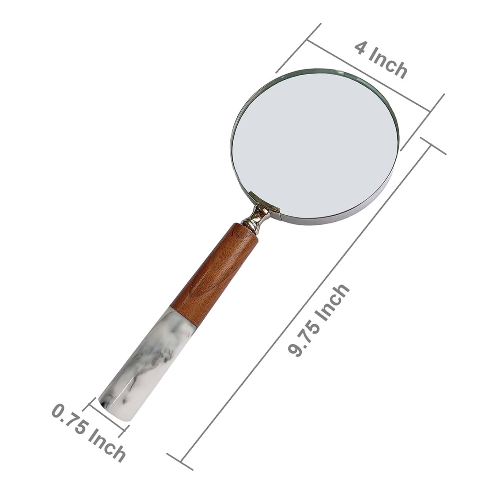 4D MAGNIFYING GLASS 2TONE BROWN/GRAY