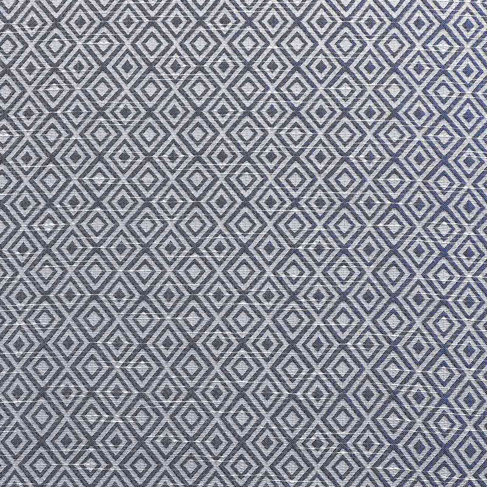 Navy Diamond Jacquard Blackout Grommet Curtain Panel, 84"