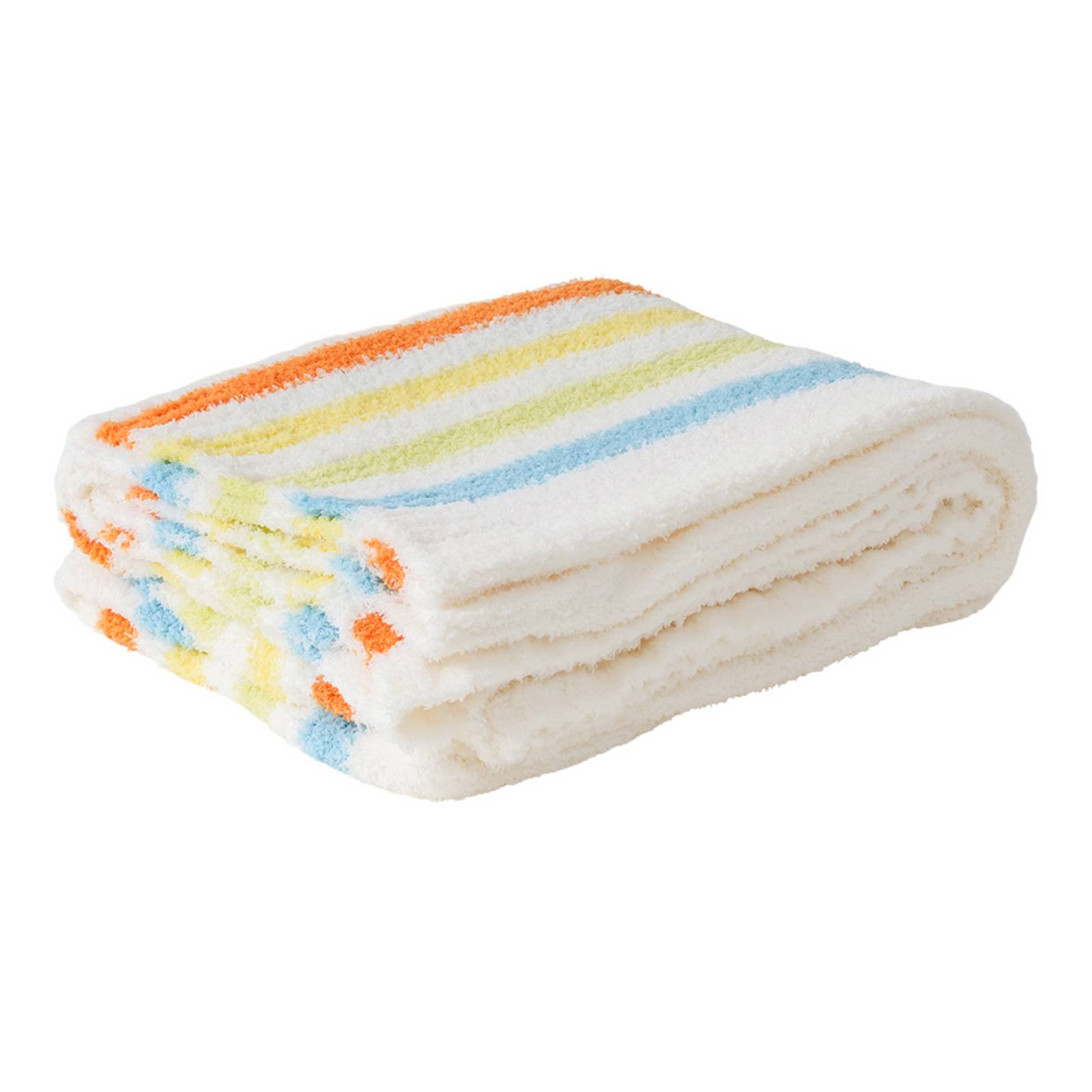 Tiny Dreamers Multicolor Striped Cozy Knit Throw Blanket, 50x60