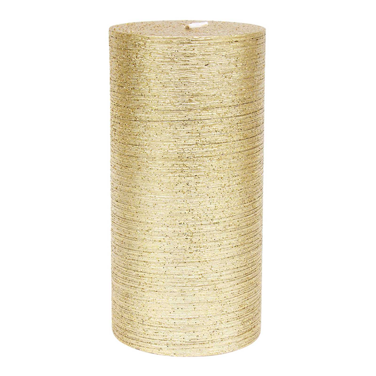 3x6 Gold Metallic Pillar Candle