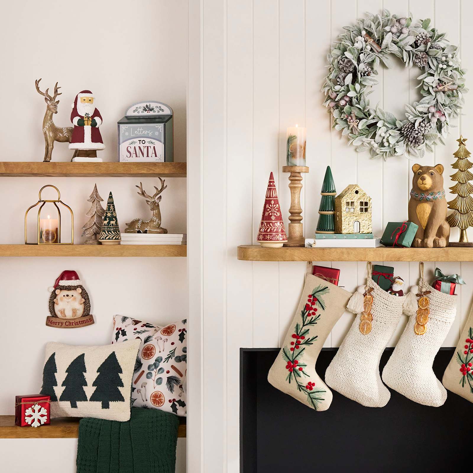 Honeybloom Christmas Botanical Pillar, 3X6