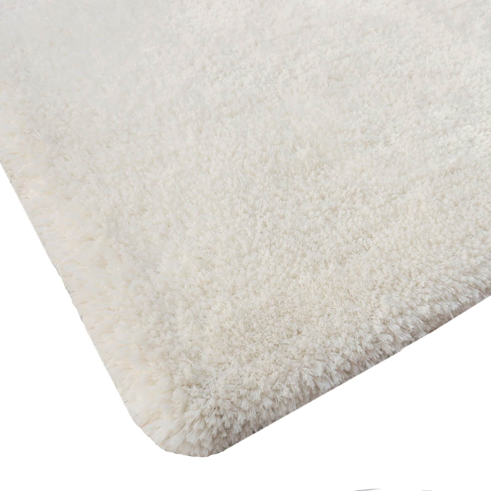 Ivory Textured Tufted Shag Accent Rug, 27x45
