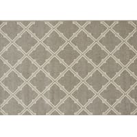 (D402) Lucas Trellis Beige Area Rug, 8x10