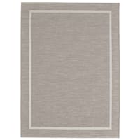 (E198) Prisma Ivory Border Outdoor Safe Area Rug, 3x5