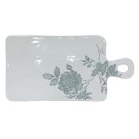 Grace Mitchell Jade Garden Embossed Floral Rectangular Serve Board