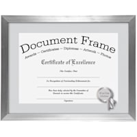 Silver Document Frame, 8.5x11