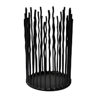 Black Metal Wire Candle Holder, 6"