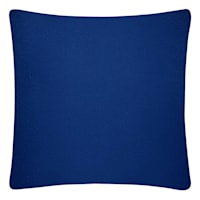 Navy Blue Throw Pillow, 18"