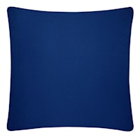 Navy Blue Throw Pillow, 25"