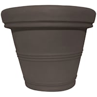 Japi All-Weather Brown Round Outdoor Planter, 24"