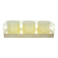 3-Pack Ivory Wax LED Votive Candles, 2x3