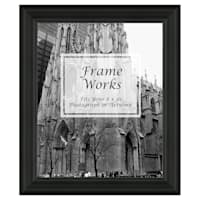 Wide Black Ridged Wall Frame, 8x10