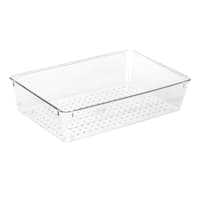 at Home 6-Piece Rectangle Non-Slip Drawer Organizer, Clear