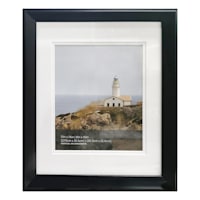 11x14 Matted to 8x10 Wall Frame, Black