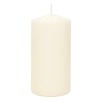 Ivory Unscented Overdip Pillar Candle, 6"