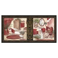 Framed Regal Bath Wall Art, 6x14