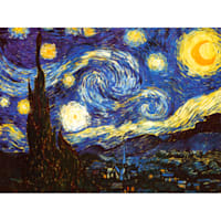 Starry Night Canvas Wall Art, 24x36
