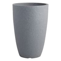 All Weather Proof Modern Charcoal Conic Outdoor Planter, Medium