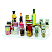 3-Tier White Pantry Shelf Organizer