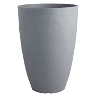 Japi All Weather Proof Charcoal Modern Conic Outdoor Planter, Medium