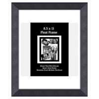 Charcoal Floating Wall Frame, 8.5x11