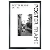 Black Sleek Line Poster Wall Frame, 24x36