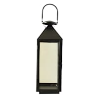 Black Metal Lantern, 21"