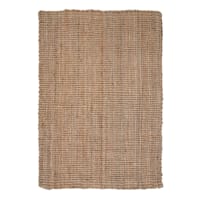 (B181) Jute Boucle Woven Area Rug, 7x9
