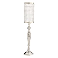 Oversized Crystal Cylinder Candle Holder, 33"