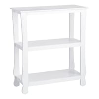 Providence Theodore 3-Tier Thick Leg Bookshelf, White