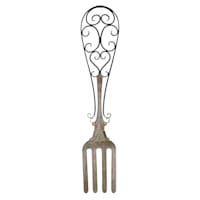 12X53 Metal Bronze Spoon And Fork Wall Decor