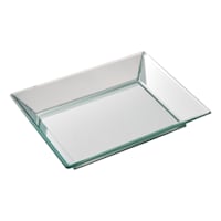 Glass Mirror Tray, 12x9