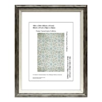 Grey & White Poster Wall Frame, 18x24
