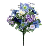 21-Head Iris & Hydrangea Mix Bush, 25"