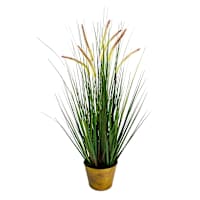 Dune Grass Bundle with Metal Planter, 36"
