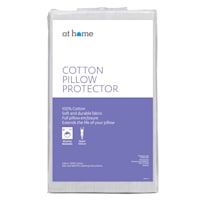 Cotton Bed Pillow Protector, Standard/Queen